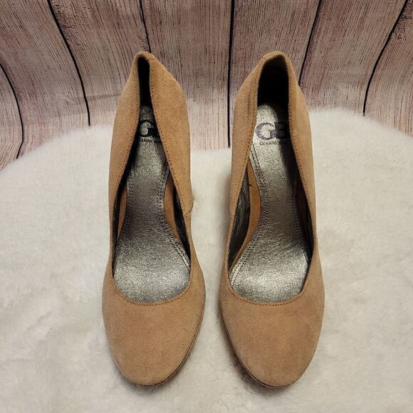 Gianni Bini tan suade block heels - Picture 2 of 8